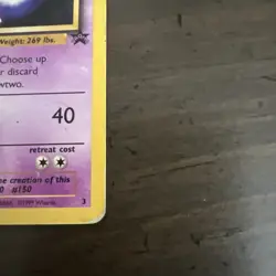 NM-Mewtwo Kids WB Presents Pokemon The First Movie Rare 1995 pokemon card No. 3 - Image 2