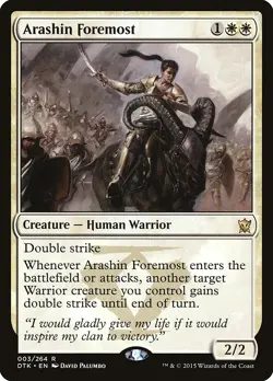 Arashin Foremost Dragons of Tarkir NM White Rare MAGIC GATHERING CARD ABUGames - Image 1