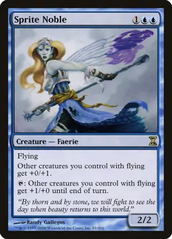 Sprite Noble Time Spiral NM Blue Rare MAGIC THE GATHERING MTG CARD ABUGames - Image 1
