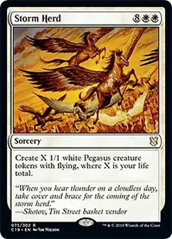 Storm Herd Commander 2019 NM White Rare MAGIC THE GATHERING MTG CARD ABUGames - Image 1