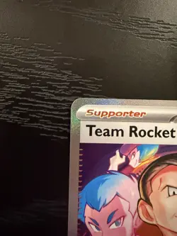 Pokemon Team Rocket's Giovanni Full Art Holo Trainer Card 238/182 Sv10 5ban - Image 2