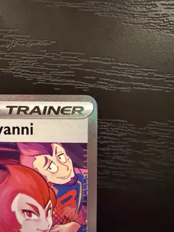 Pokemon Team Rocket's Giovanni Full Art Holo Trainer Card 238/182 Sv10 5ban - Image 3