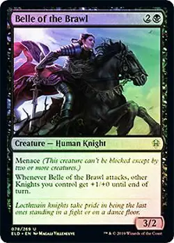Belle of the Brawl FOIL Throne of Eldraine NM Black Uncommon MAGIC CARD ABUGames - Image 1