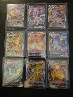 Eeveelution Vmax 9 Card Complete Set Pokemon Evolving Skies NM Umbreon Eevee - Image 1