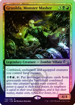 Grusilda, Monster Masher FOIL Unstable MINT Black Red Rare MAGIC CARD ABUGames - Image 1