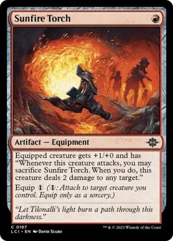 Sunfire Torch 167 LCI Red Foil Equipment Common 2023 MTG - Image 1
