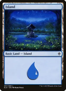 Island (257) FOIL Throne of Eldraine NM Basic Land MAGIC GATHERING CARD ABUGames - Image 1