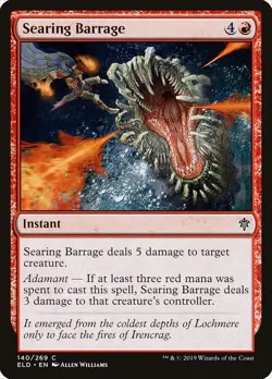 Searing Barrage FOIL Throne of Eldraine NM Red Common MAGIC MTG CARD ABUGames - Image 1