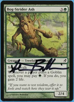 Bog-Strider Ash Lorwyn NM Green Common Artist Signed CARD (s2000) ABUGames - Image 1