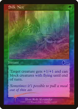 Silk Net FOIL Urza's Legacy PLD Green Common MAGIC GATHERING CARD ABUGames - Image 1