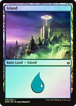 Island (253) FOIL War of the Spark MINT Basic Land MAGIC GATHERING CARD ABUGames - Image 1