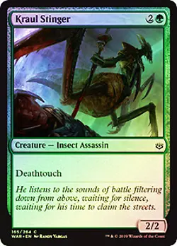 Kraul Stinger FOIL War of the Spark MINT Green Common MAGIC MTG CARD ABUGames - Image 1