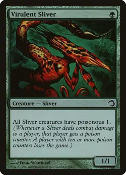 Virulent Sliver FOIL Premium Deck Series: Slivers NM Green Common CARD ABUGames - Image 1