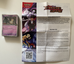 Pokemon DESTINED RIVALS PRE-CONSTRUCTED DECK TRADING CARDS & PROMO POKEMON CARD - Image 1