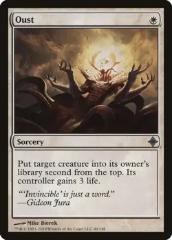 Oust Rise of the Eldrazi PLD White Uncommon MAGIC THE GATHERING CARD ABUGames - Image 1