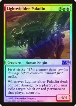 Lightwielder Paladin FOIL Magic 2010 / M10 HEAVILY PLD White Rare CARD ABUGames - Image 1