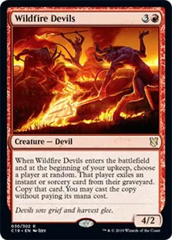 Wildfire Devils Commander 2019 NM Red Rare MAGIC THE GATHERING MTG CARD ABUGames - Image 1