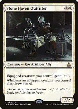 Stone Haven Outfitter Oath of the Gatewatch NM White Rare MAGIC CARD ABUGames - Image 1