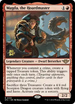 MTG Magda, the Hoardmaster [Outlaws of Thunder Junction Prerelease Promos] Foil - Image 1