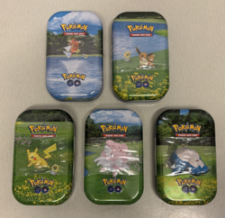 Pokemon GO Mini Tins x5 complete Art Set New & Sealed 820650171420 - Image 1