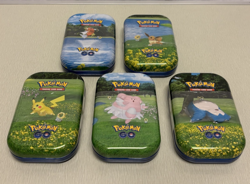Pokemon GO Mini Tins x5 complete Art Set New & Sealed 820650171420 - Image 2