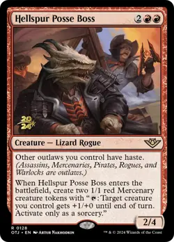 MTG Hellspur Posse Boss [Outlaws of Thunder Junction Prerelease Promos] Foil Nea - Image 1