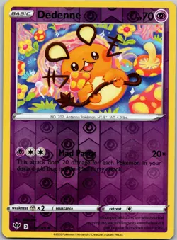 Dedenne 078/189 Reverse Holo Darkness Ablaze Pokemon UC NM/M - Image 1