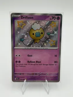 Pokemon TCG Drifloon 155/091 SV: Paldean Fates Shiny NM - Image 1