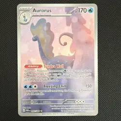 Pokemon Aurorus Rare Regular 092/088 POR Stage 2 Ancient 170 HP 150 Attack - Image 1