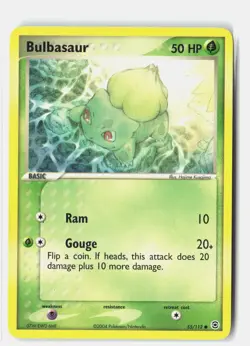 Bulbasaur 55/112 Common FireRed & LeafGreen Pokemon LP Hajime Kusajima - Image 1