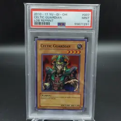 PSA 9 MINT YU-GI-OH! Legend of Blue Eyes Celtic Guardian Reprint #LOB-007 - Image 1