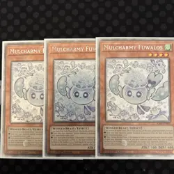 Yugioh Mulcharmy Fuwalos Platinum Secret Rare RA04-EN050 x3 - Image 1