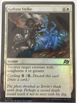 Gallant Strike FOIL Aetherdrift MTG NM+ - Image 1