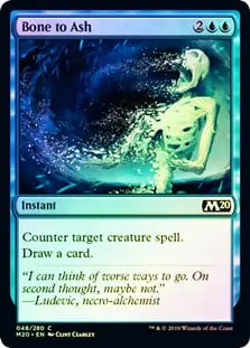 Bone to Ash FOIL Core Set 2020 / M20 NM Blue Common MAGIC MTG CARD ABUGames - Image 1