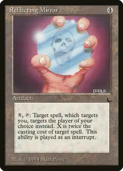 Reflecting Mirror The Dark HEAVILY PLD Artifact Uncommon MAGIC MTG CARD ABUGames - Image 1