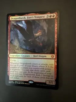 Dragonhawk, Fate’s Tempest Foil! MtG Rare 0132 - Image 2