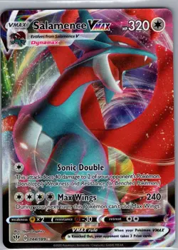 Salamence VMAX 144/189 SWSH03: Darkness Ablaze - Pokemon Card - NM - Image 1