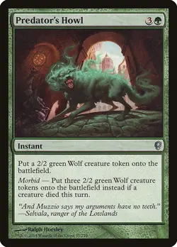 Predator's Howl Conspiracy NM Green Uncommon MAGIC THE GATHERING CARD ABUGames - Image 1