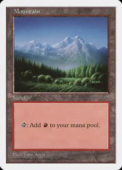 Mountain (B) 5th Edition PLD Basic Land MAGIC THE GATHERING MTG CARD ABUGames - Image 1