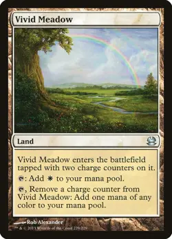 Vivid Meadow Modern Masters NM Land Uncommon MAGIC THE GATHERING CARD ABUGames - Image 1