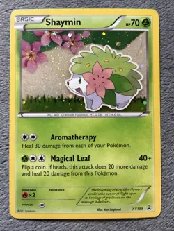 Shaymin XY188 Pokemon Card Black Star Promo Cosmos Holo 2017 - Image 1