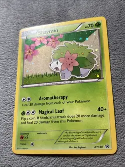 Shaymin XY188 Pokemon Card Black Star Promo Cosmos Holo 2017 - Image 2