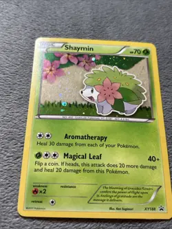 Shaymin XY188 Pokemon Card Black Star Promo Cosmos Holo 2017 - Image 4