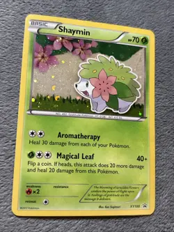 Shaymin XY188 Pokemon Card Black Star Promo Cosmos Holo 2017 - Image 5