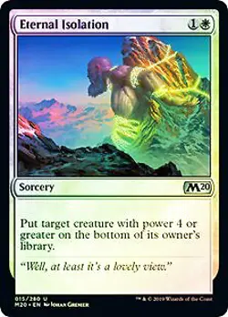 Eternal Isolation FOIL Core Set 2020 / M20 NM White Uncommon MAGIC CARD ABUGames - Image 1