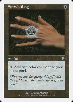 Sisay's Ring 7th Edition NM Artifact Uncommon MAGIC GATHERING CARD ABUGames - Image 1