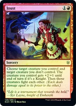 Joust FOIL Throne of Eldraine NM Red Uncommon MAGIC THE GATHERING CARD ABUGames - Image 1