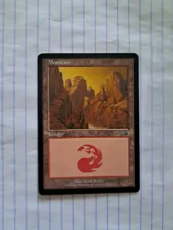 MTG Magic the Gathering Mountain 1995 - Image 3