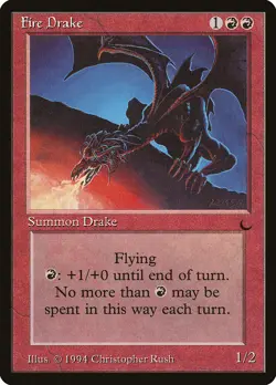 Fire Drake The Dark PLD Red Uncommon MAGIC THE GATHERING MTG CARD ABUGames - Image 1