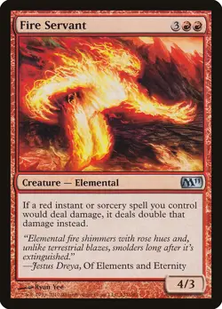 Fire Servant Magic 2011 / M11 PLD Red Uncommon MAGIC GATHERING CARD ABUGames - Image 1